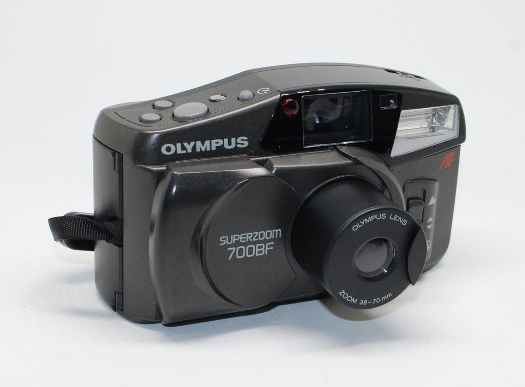 1997 Olympus Superzoom 700BF Quartz Date 35mm Film Compact Camera With ...