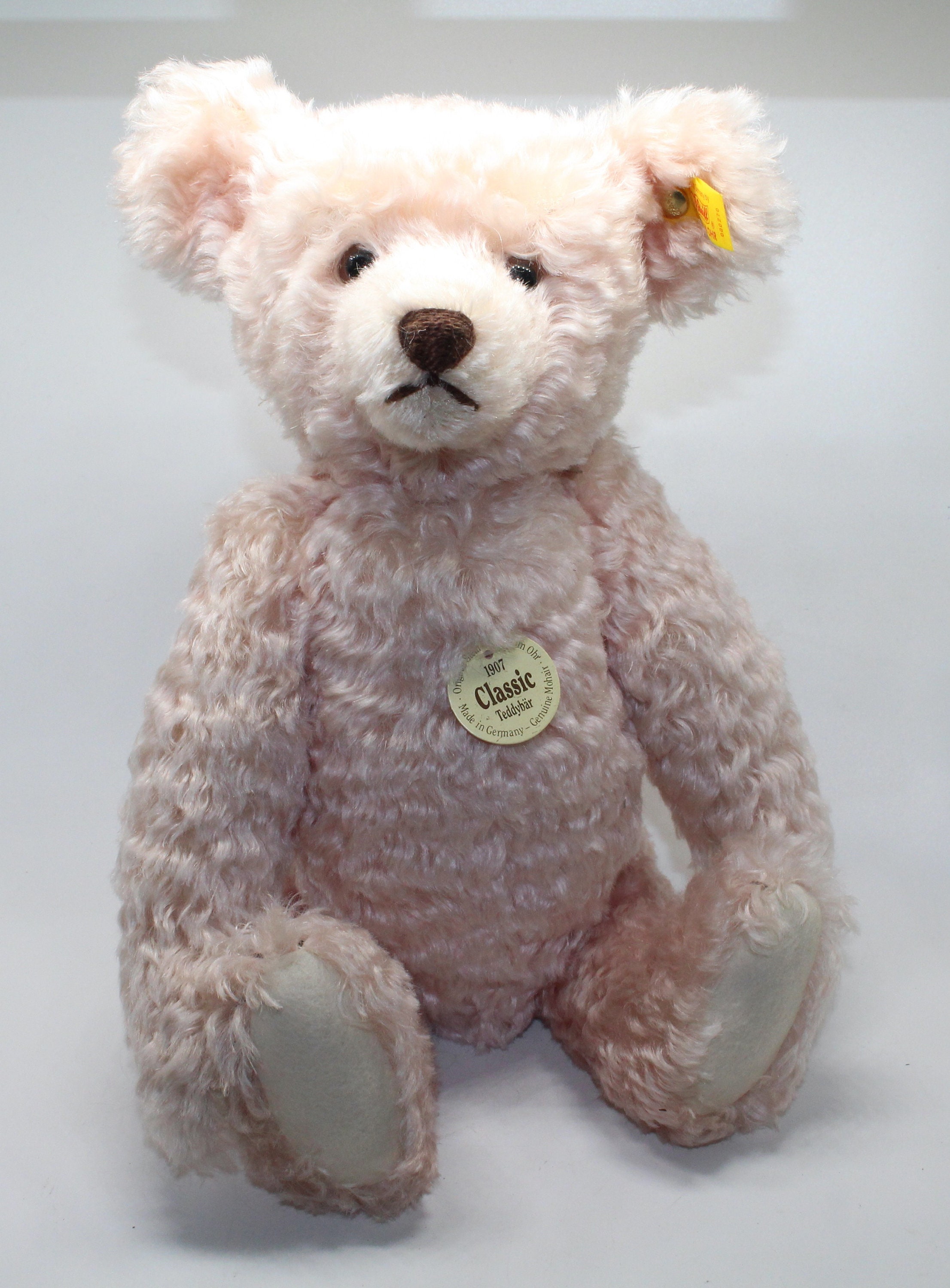 Vintage Steiff Classic 1907 Pink Mohair 000270 Teddybar
