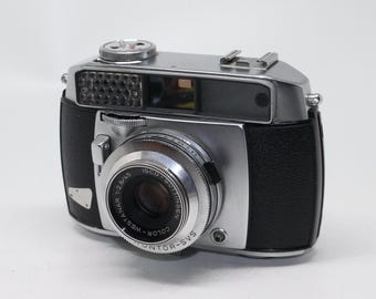 Balda Baldessa 1b 35mm Film Rangefinder Camera with working meter, hood and case – Very good condition and tested c.1958