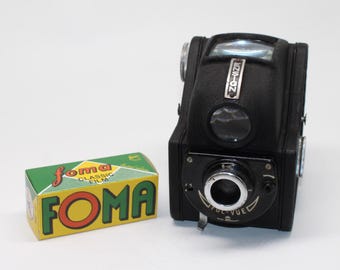 1946 Ensign Ful-Vue Model II: Vintage 120 Film Camera with new film and case