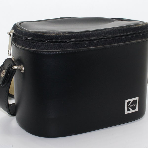 Vintage Kodak Black oval shoulder bag with strap- Perfect retro shoulder case/bag – Very good condition - 1976