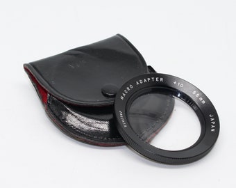 Vivitar Macro Lens Adapter +10 - 55mm schroeffitting en case - Zeer goede staat