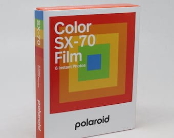 Polaroid Colour / Color Instant Film for Polaroid SX-70 Cameras - Brand-new Stock - Classic White Frame