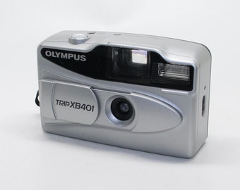 Olympus Trip XB401 35mm Kompaktkamera mit Blitz und 27mm Olympus Objektiv mit Tasche - Getestet und sehr guter Zustand
