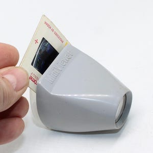1960s Boots Film Slide Mini Viewer with box - No batteries, just point towards the light
