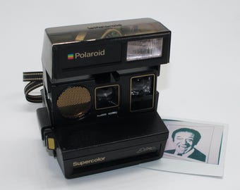 Seltene Polaroid SuperColor Elite 600 Kamera - Getestet, mit Tasche