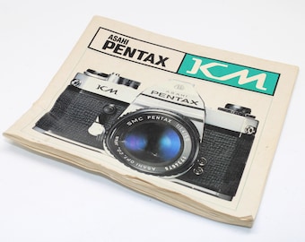 Asahi Pentax KM SLR Original Camera Manual - 35mm Film Camera - c. 1975