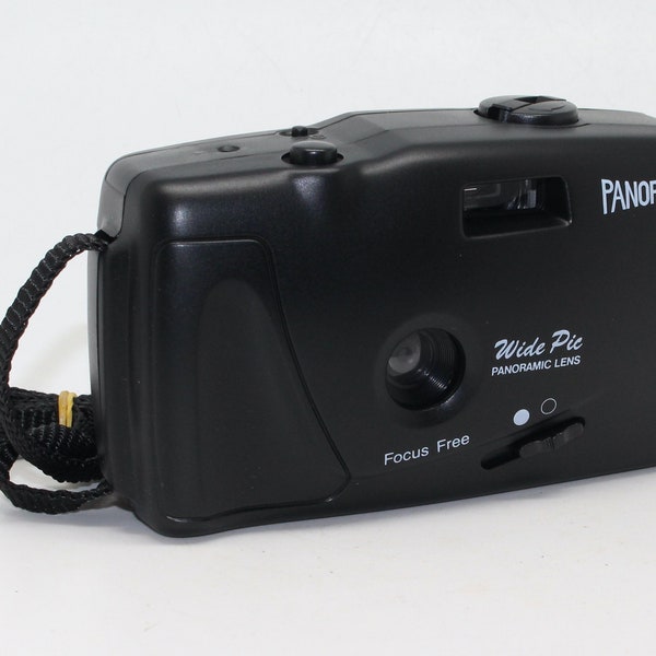 Panorama Camera 35mm Film (Reader's Digest Wide Pic Panoramic) with strap and case - Very good condition and tested