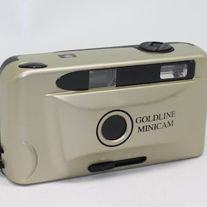 Goldline Minicam 35mm Film Compact Camera with working flash and box – Very good condition and tested - Lomography