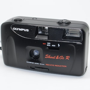 1996 Olympus Shoot & Go R 35mm Film Camera With Retail Box and