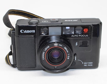 1979 Canon AF35M 35mm Film Camera:  Classic, Tested, with case & strap
