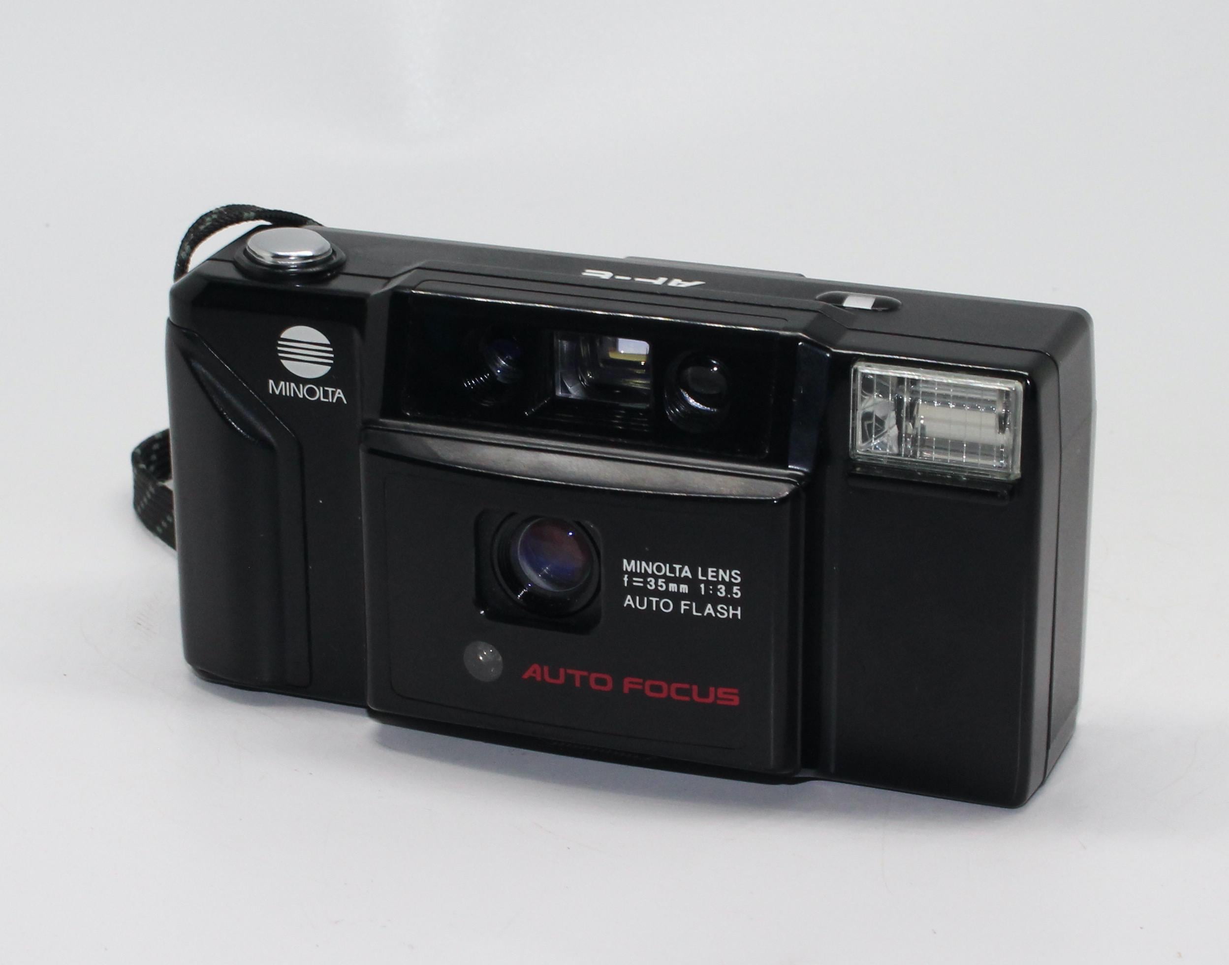 Minolta AF-E 35mm Film Camera: 1984 Retro Classic, Tested with Case