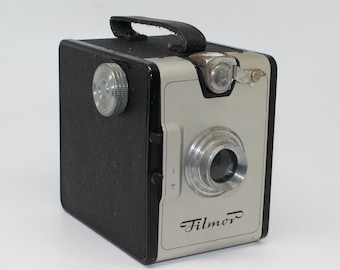 Vintage Filmor Box Camera: Fototecnica Torino, Italy - 120 Film, c.1950