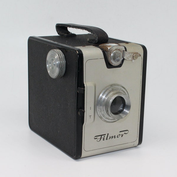 Filmor Box Camera realizzata da Fototecnica in Italia – 120 Roll Film 6x9cm – Ottime condizioni e testato – c.1950 - Rare
