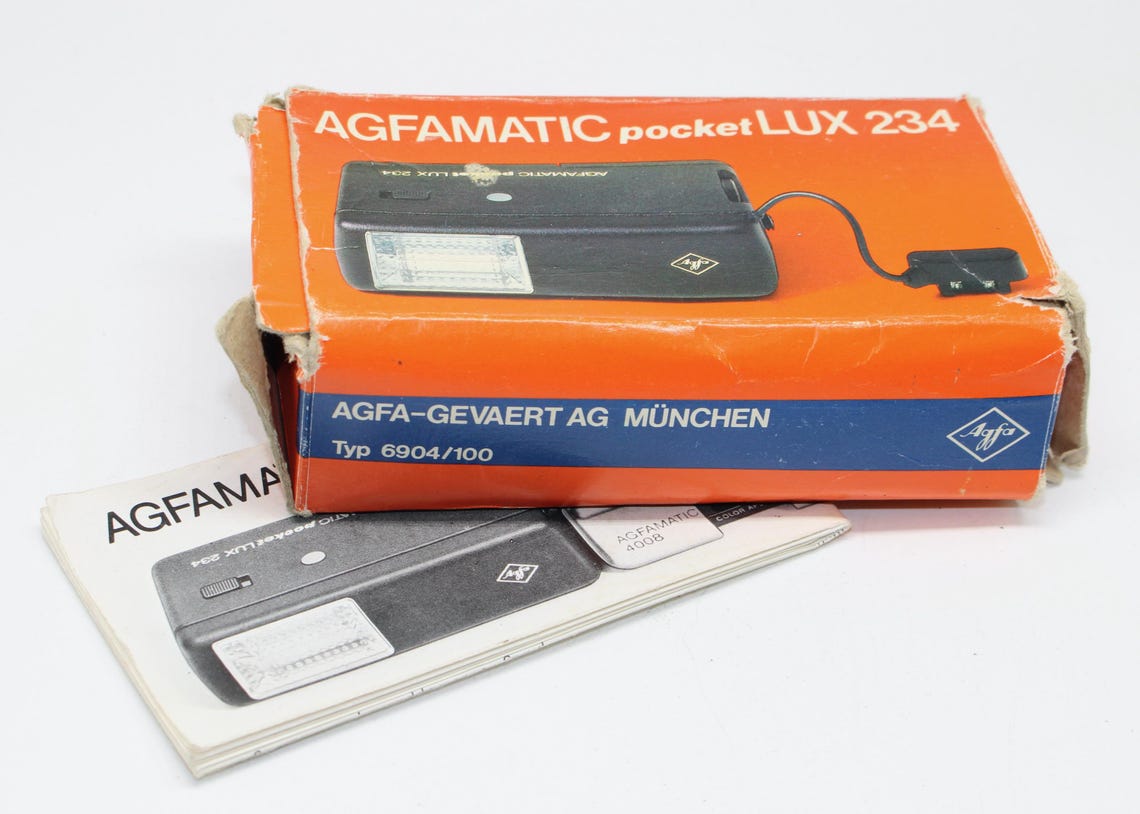 1979 Agfa Colour King 200 Tele Camera with PocketLux flash and new film - Tested, photo 3 of 5