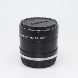 Vintage Vivitar 2X Tele Converter: Olympus OM Lens, 100-200mm, with Case