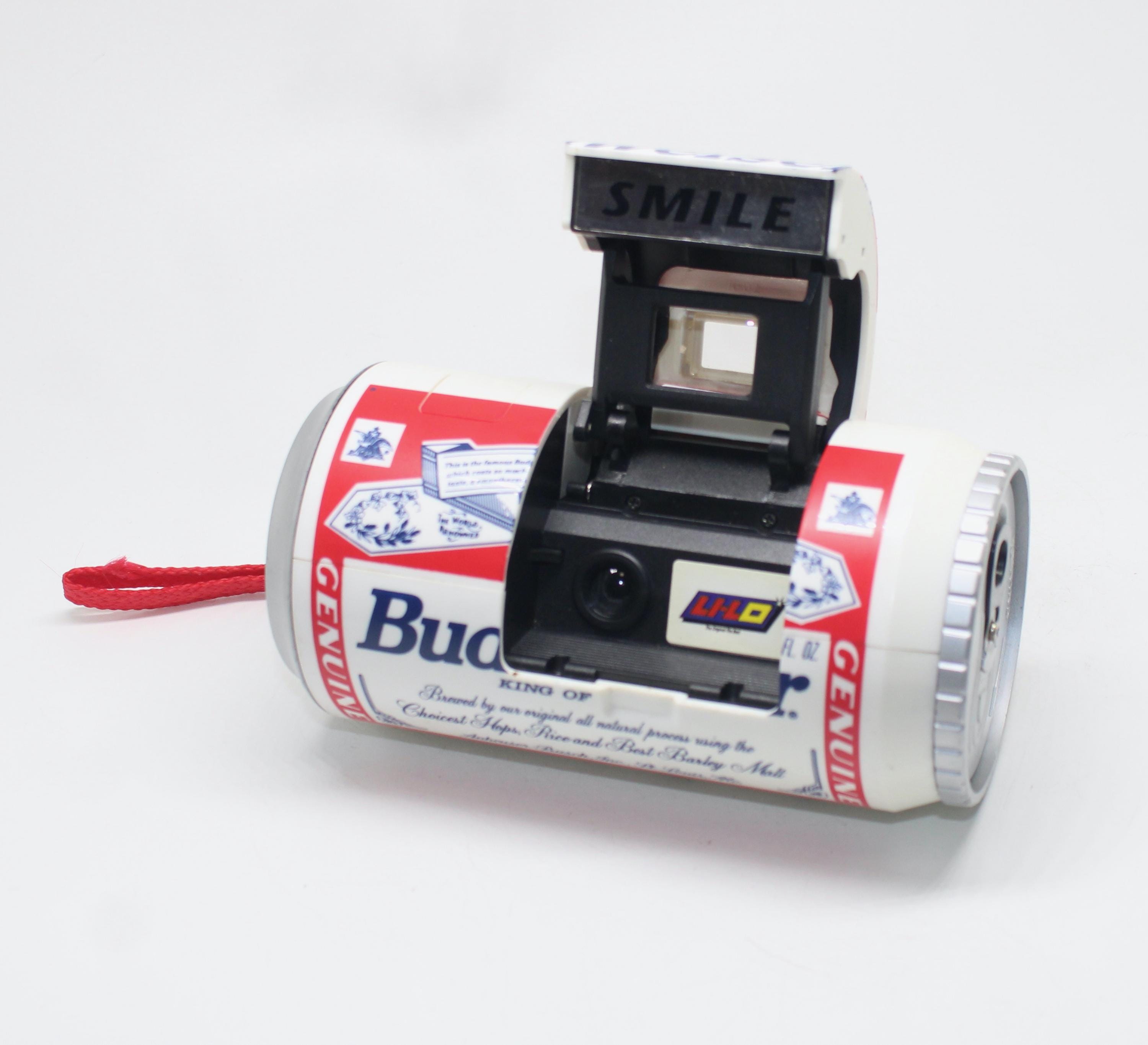 Budweiser Beer Can 1998 Canamera 35mm Film Point and Shoot Camera