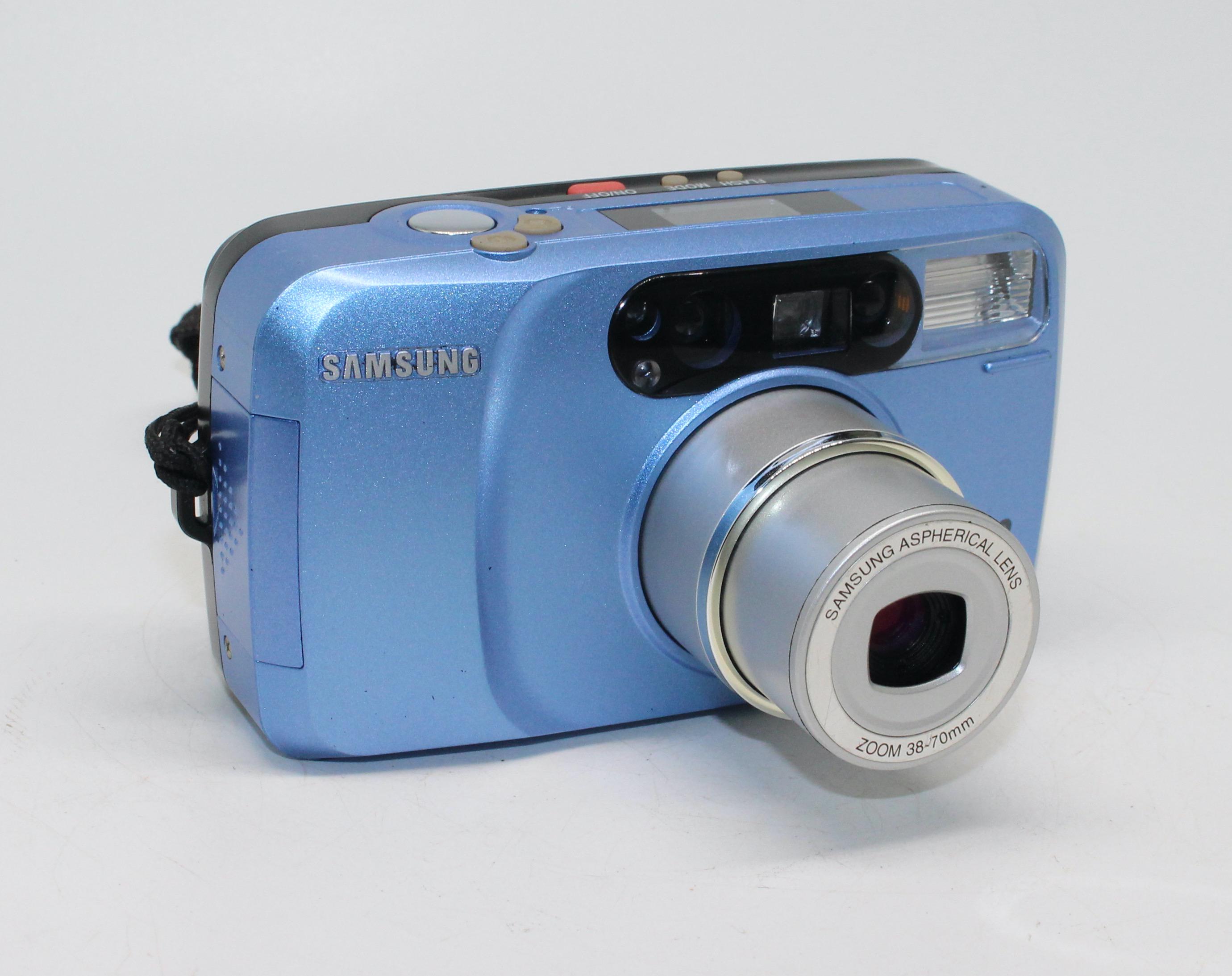 Samsung Fino 700S 35mm Film Compact Camera with 38-70mm zoom lens with case - Very good condition and tested