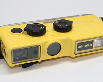 Vintage Minolta Weathermatic A 110 Film Camera: Tested, Working Flash, Lomography Film