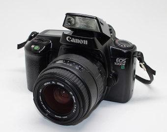 1992 Canon EOS 1000F N 35mm Film SLR Camera with Sigma 35-80mm lens - Tested
