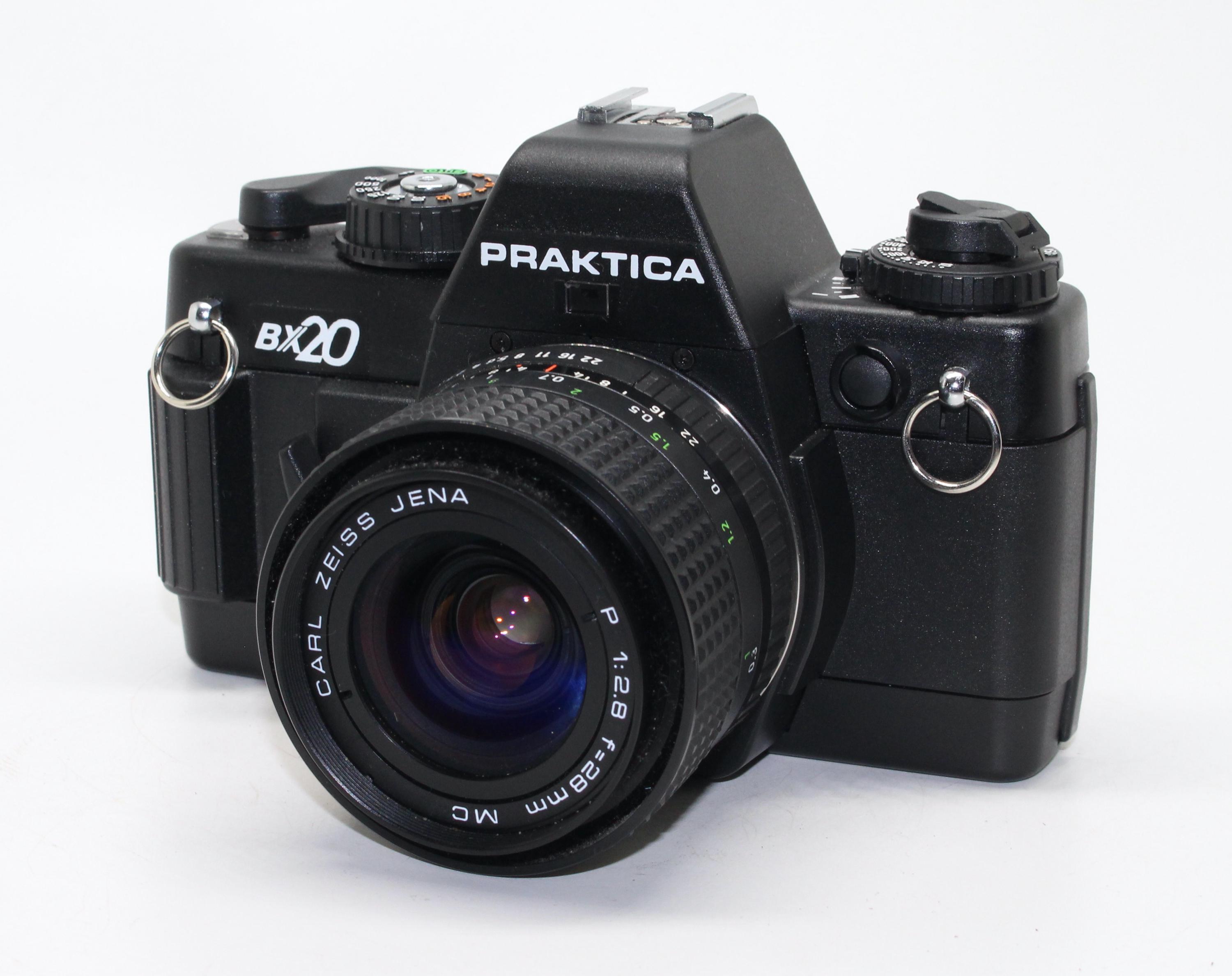 Praktica BX20 35 mm SLR カメラ、Carl Zeiss Jena 28 mm f/2.8