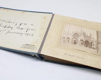 Album fotografico Kodak del 1901 con 22 foto del Grand Tour di Venezia, Roma e Napoli.
