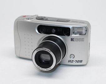Vintage Ricoh RZ-728 35mm Film Auto-Focus Zoom Lens Compact Camera with box/manual – Tested