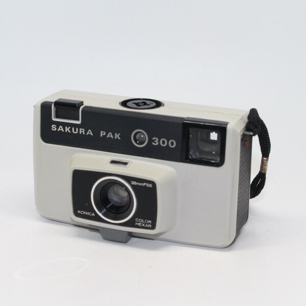 Konica Sakura Pak 300 and Kodak Instamatic 233-X - Classic 126 Film Cameras – Very good condition and tested