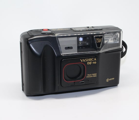Yashica DF-10 35mm Film Camera: 1980s Point and Shoot With Case