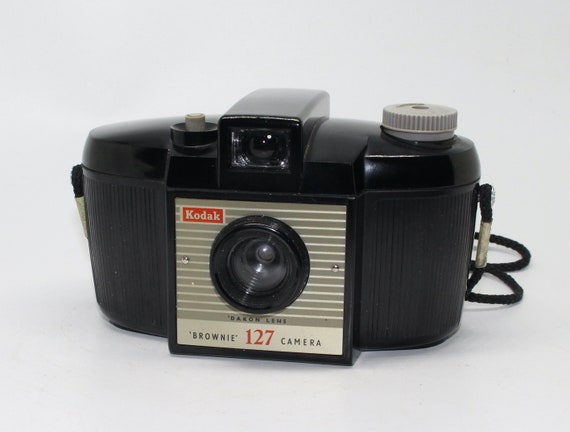 Vintage Kodak Brownie 127 Camera: 1950s Bakelite Film Camera With