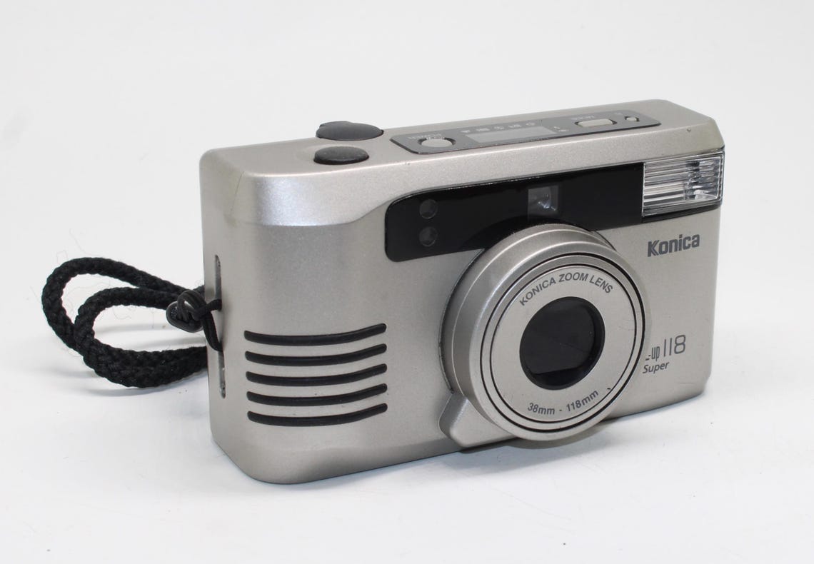 2001 Konica Z-up 118 Super 35mm Film Compact Camera with Case, photo 3 of 5