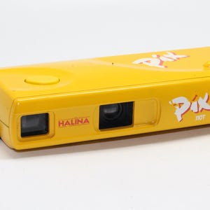 Halina Pix 110T Sub Mini Film Yellow Camera, Wrist-strap and New