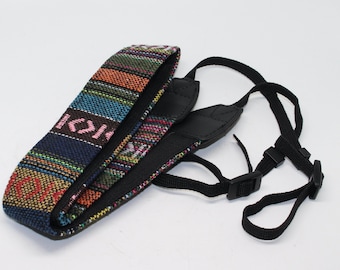 Woven Camera Neck Strap: Retro Chic SLR/DSLR Clip-On Strap