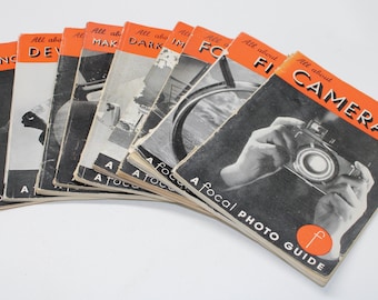 Nine Vintage Focal Photo Guides – Photography Books 1950s London