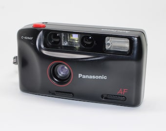 1990 Panasonic C-425AF 35mm Film Compact Camera with case, manual and box - Tested