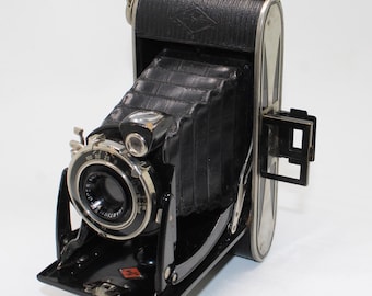 1933 Agfa Billy Record 7.7 6x9 120 Film Folding Art Deco Camera – Tested
