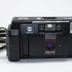 Minolta AF-Z 35mm Film Camera: 1986 Retro Classic, Tested W/ Case