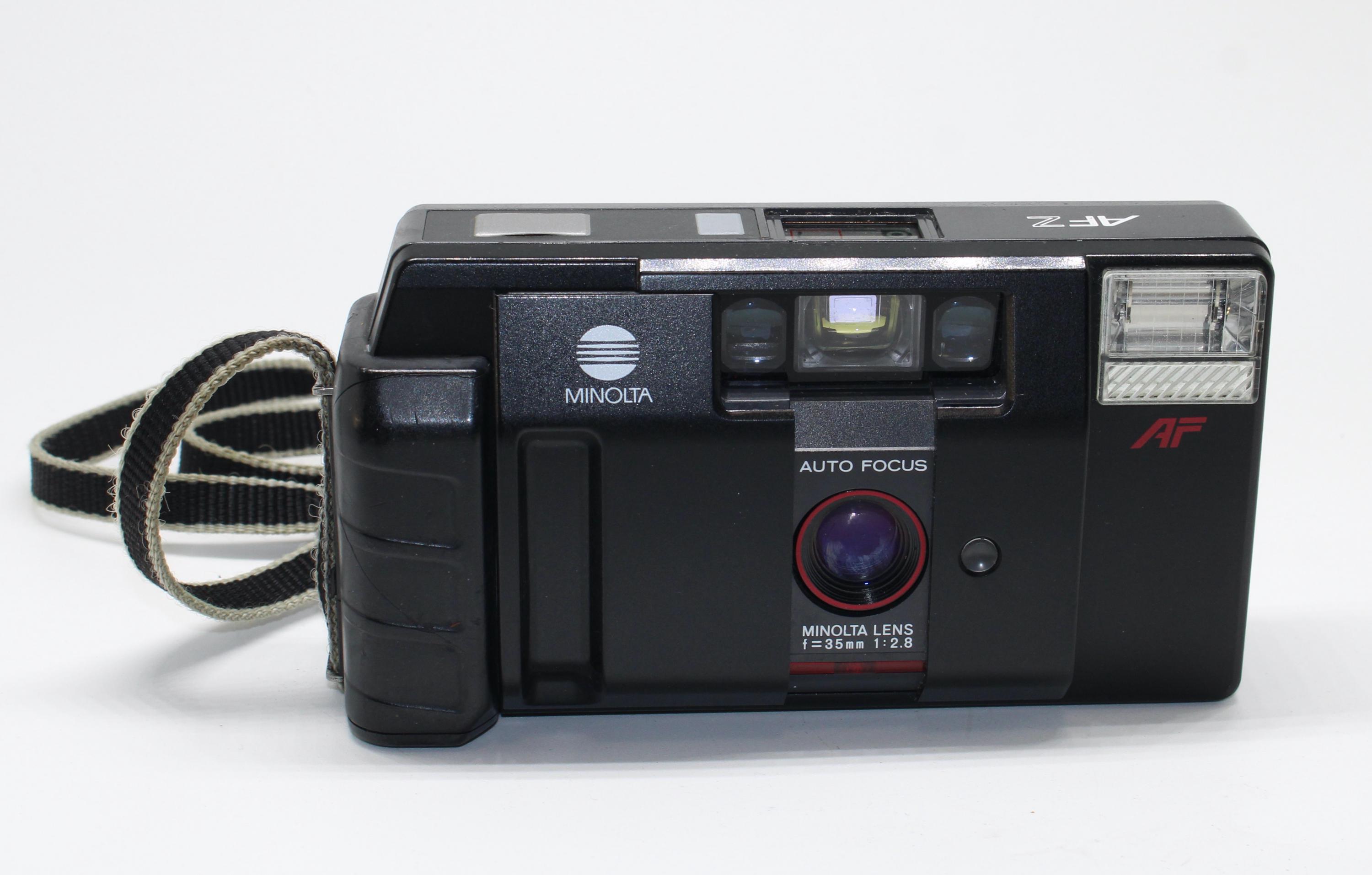 Minolta AF-Z 35mm Film Camera: 1986 Retro Classic, Tested W/ Case