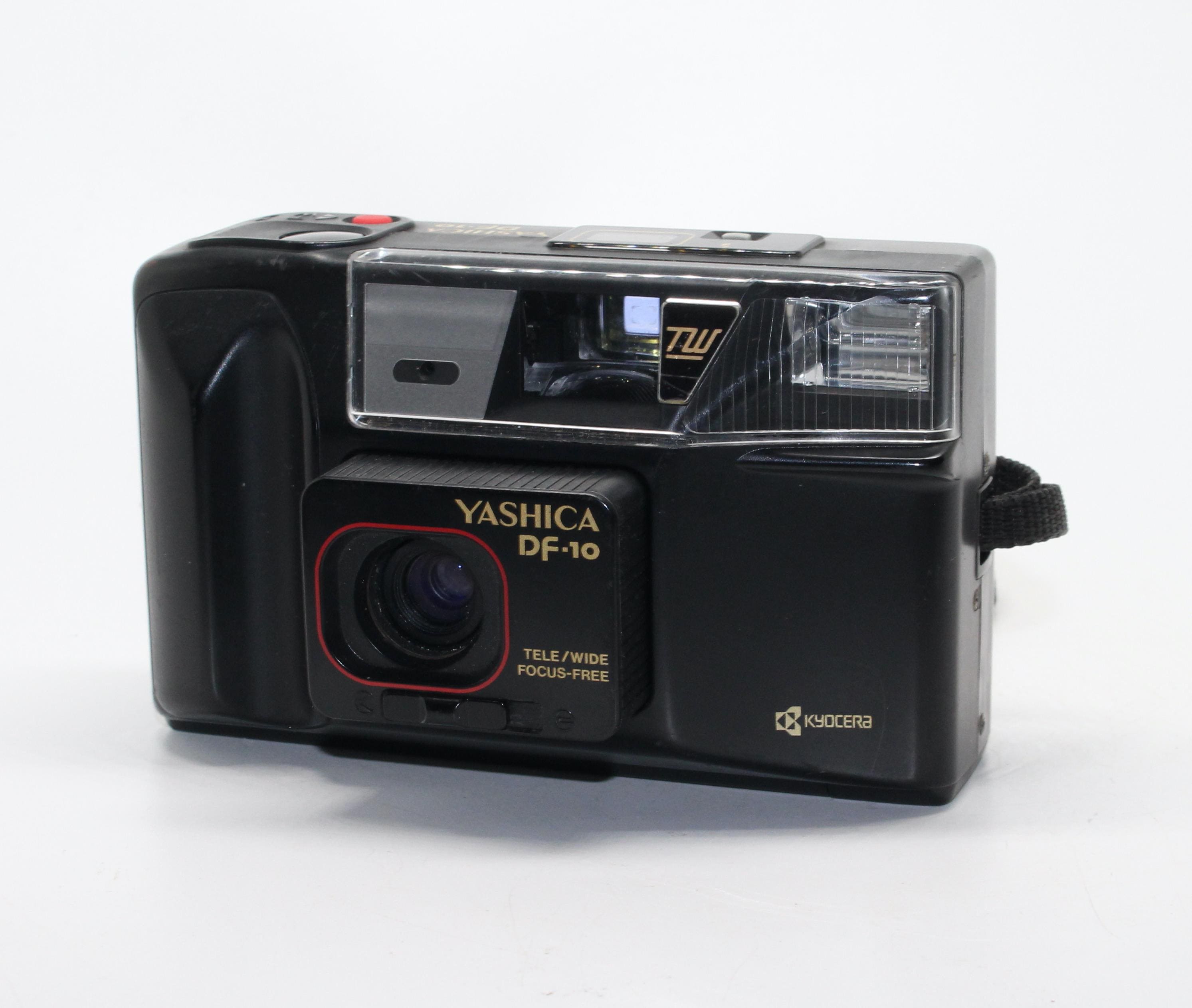 Yashica DF-10 35mm Film Camera: 1988 Kyocera Point and Shoot With