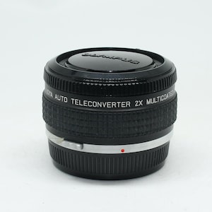 Vintage Hoya 2X Teleconverter Lens for Olympus OM - w/ Case