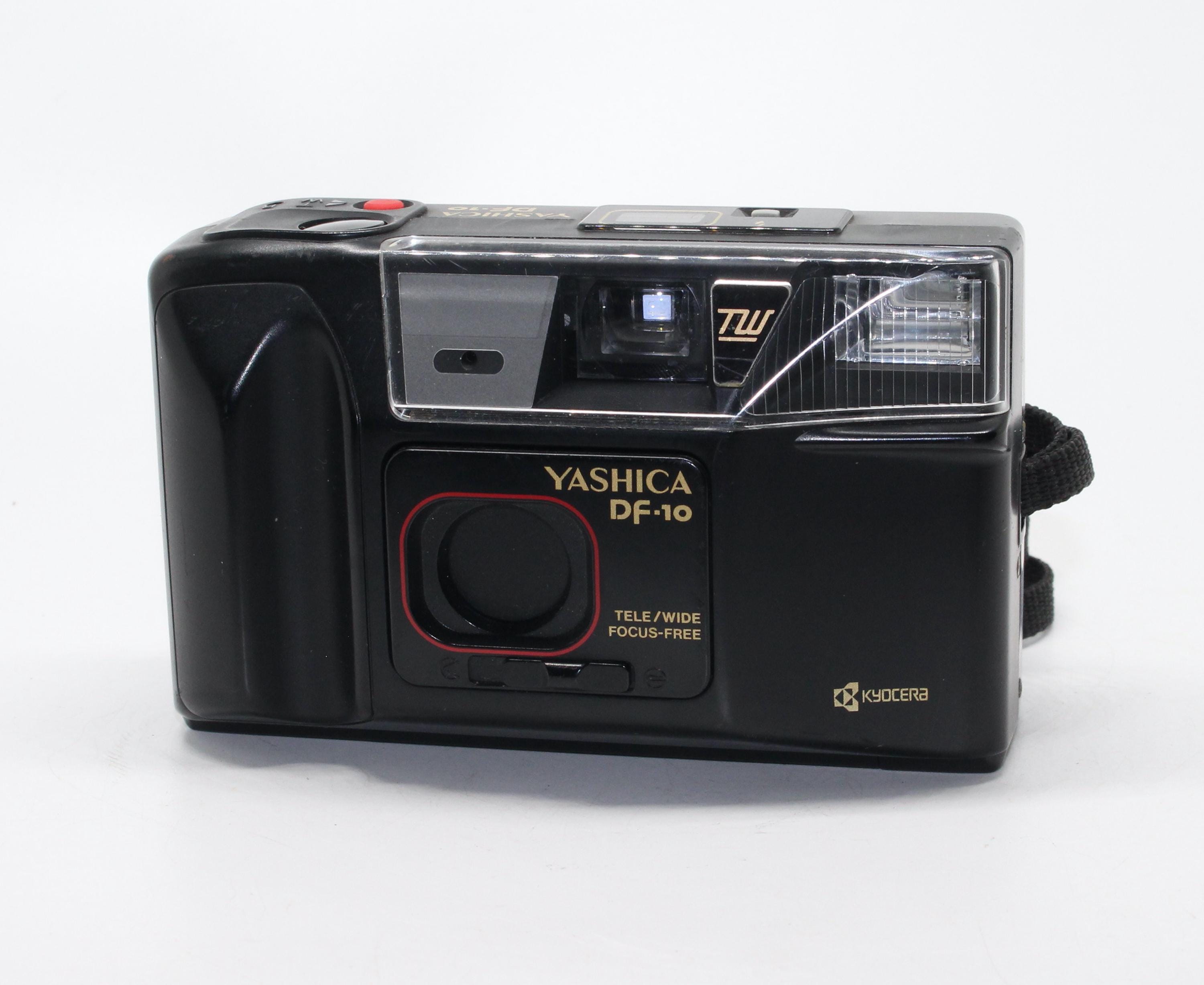 Yashica DF-10 35mm Film Camera: 1988 Kyocera Point and Shoot With