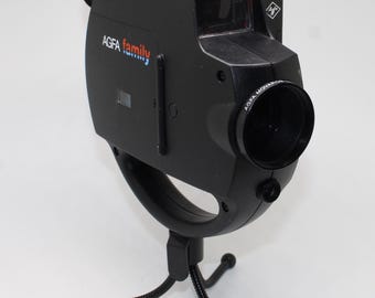 1980 AGFA Moviematic C100 Family Super 8 Cine Movie Camera with mini tripod – Tested