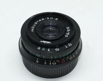 Vintage russische Industar 50 mm f3,5 Objektiv - M42 Schraubfassung, Pancake Prime