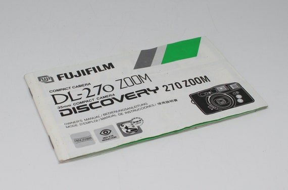Manual de la cámara con zoom Fujifilm DL-270: Instrucciones para la cámara  de película de 35 mm