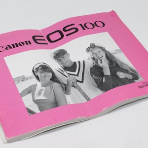 Original Canon EOS 100 35mm Camera Manual / Instructions - c. 1991 - Hard to find - Good condition, no missing pages