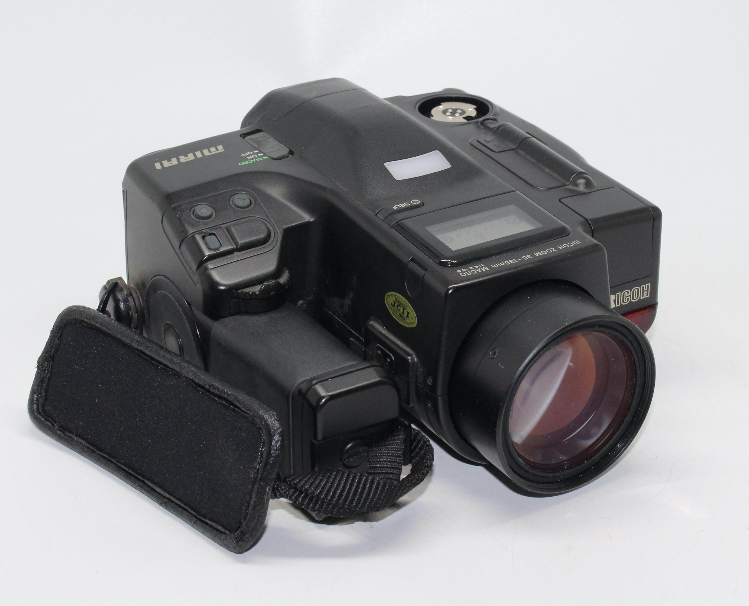 Ricoh Mirai 35mm Film SLR Bridge Camera With Lens Cap, Strap