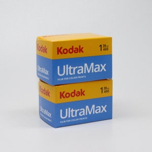 Two packs of Kodak Ultramax 400 35mm Colour High-Speed Film with 36 photos per roll (72 pictures in total)  Brand-new stock