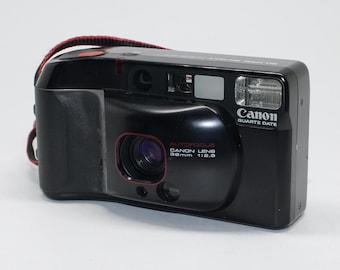 1986 Canon Sure Shot Supreme Quartz Date 35mm Film Camera with case – Tested