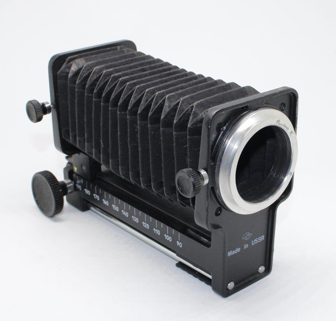 Lens Bellow Unit Vintage Macro Bellows Unit for SLR Cameras – Russian Lens Attachment ...