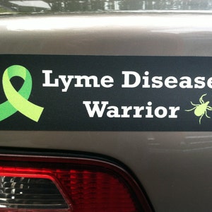 Lyme Disease Warrior Car Magnet image 1